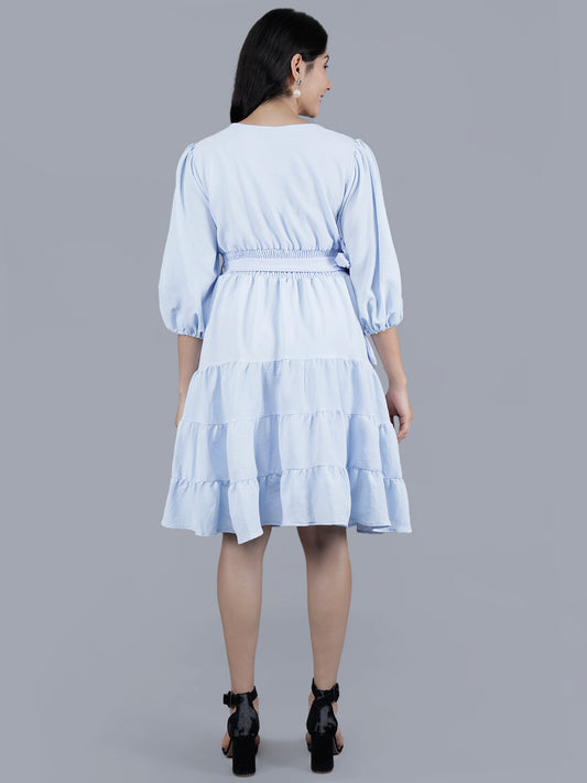 Poly Crepe Wrinkle Short Dress | Women’s Apparel Manufacturer & Exporter