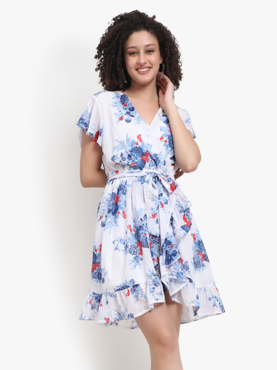 Floral Wrap Dress - A Perfect Blend of Elegance and Comfort