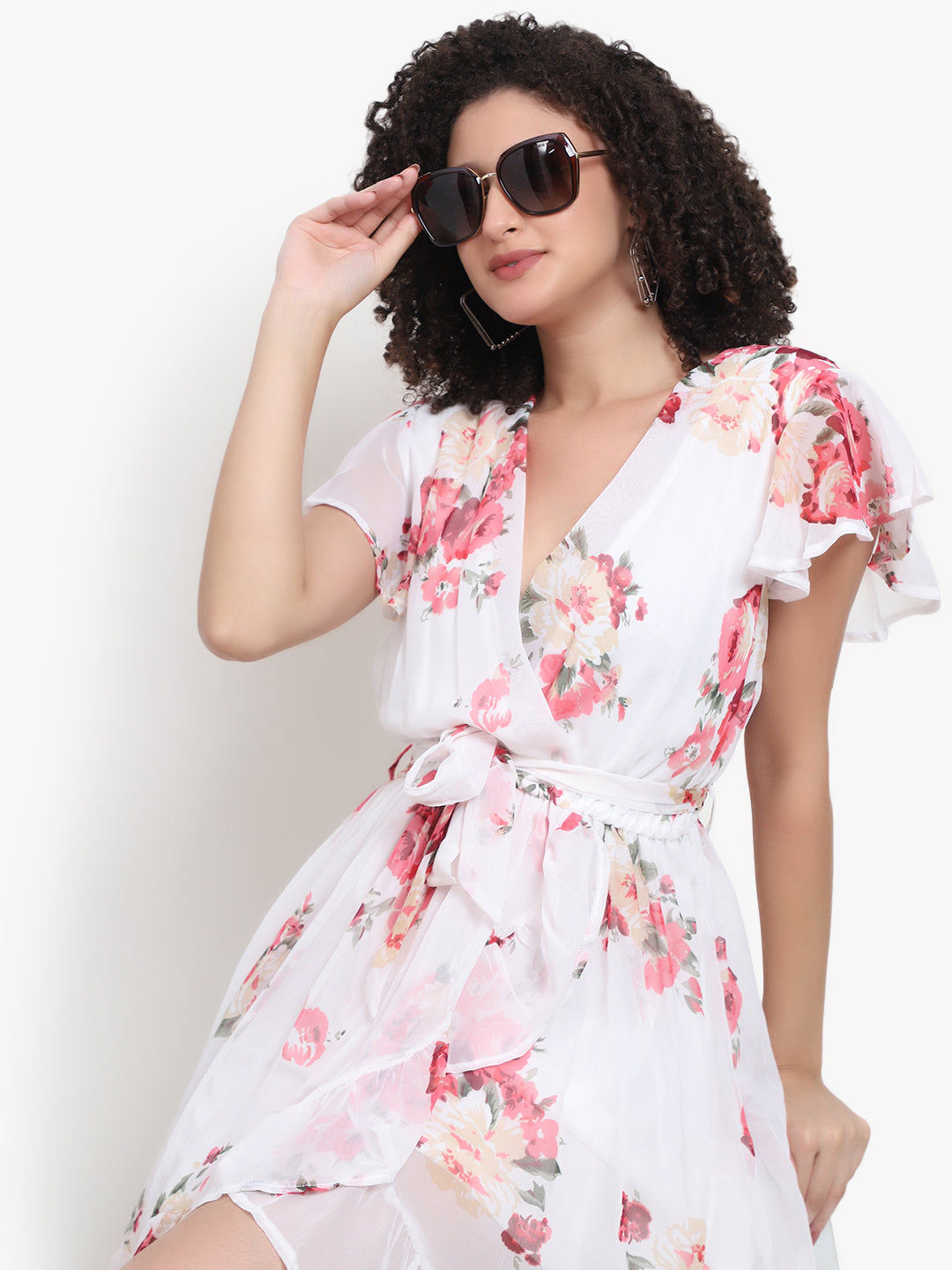 Floral Wrap Dress - A Perfect Blend of Elegance and Comfort