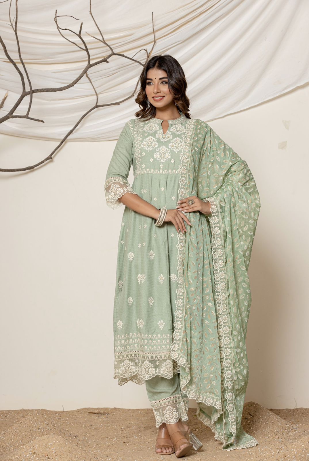 Radiant Blossom Kurta Set