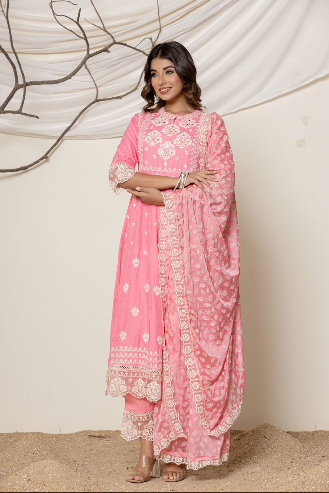 Radiant Blossom Kurta Set