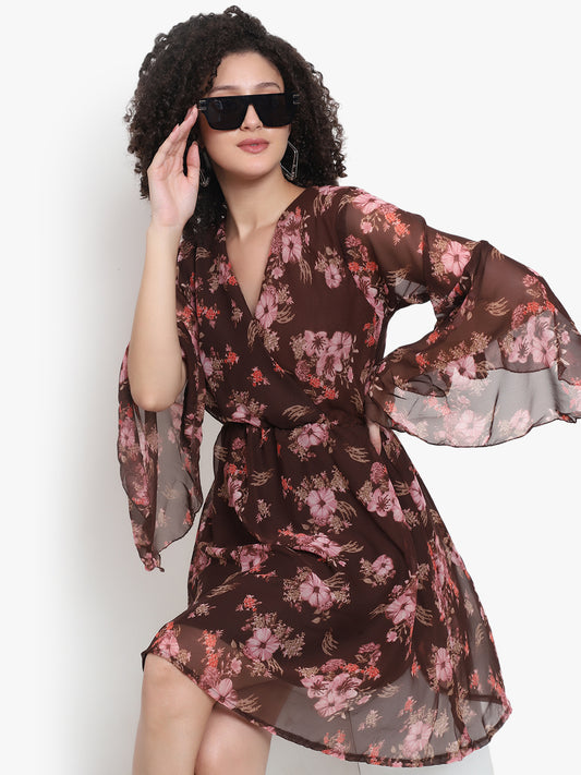 Custom Printed Georgette Dress Manufacturer