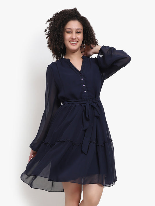 Georgette Tier Dress Manufacturer
