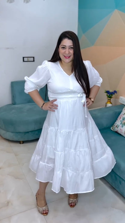 Poly Crepe Wrinkle Short Dress | Women’s Apparel Manufacturer & Exporter
